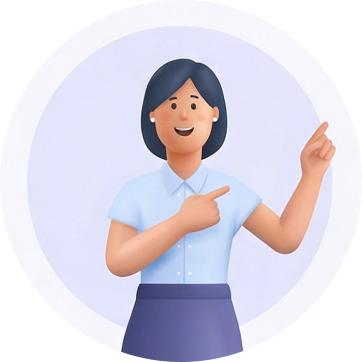 체험 변화 안내 캐릭터